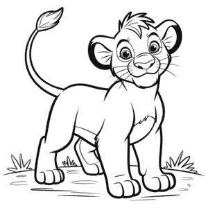 Disegno di Il Re Leone Gratis da Colorare