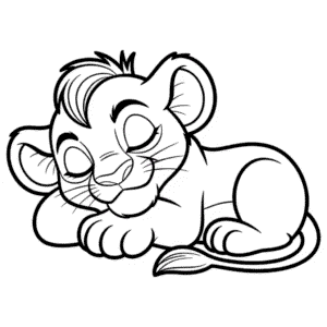 Disegno di Il Re Leone Online da Colorare