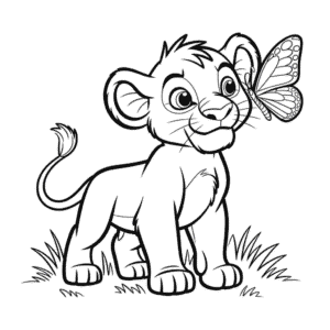 Disegno di Il Re Leone Stampabile da Colorare