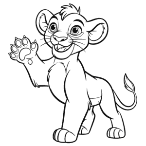 Disegno di Kiara de Il Re Leone da Colorare