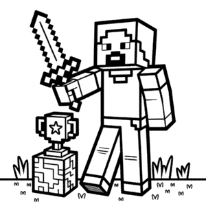 Disegno di Miglior Minecraft da Colorare