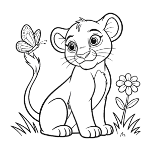 Disegno di Nala Il Re Leone da Colorare