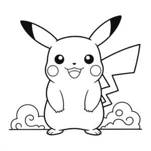 Disegno di Pikachu Gigantamax da Colorare