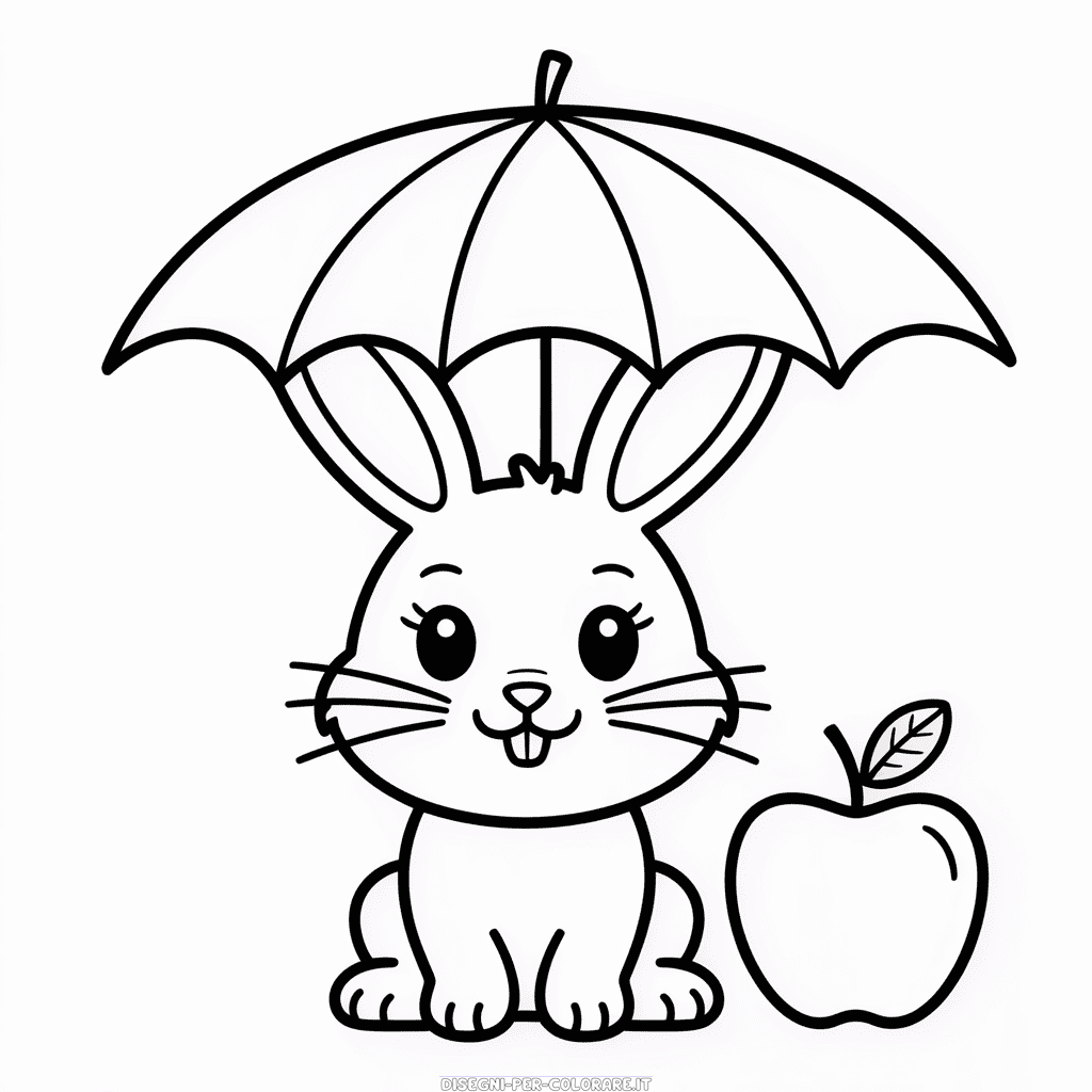 Disegno di Semplice Autunno Carino da Colorare