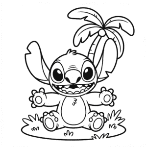 Disegno di Stampabile Stitch da Colorare