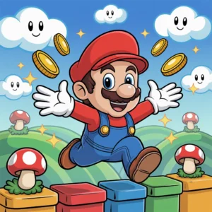Disegni di Mario da Colorare