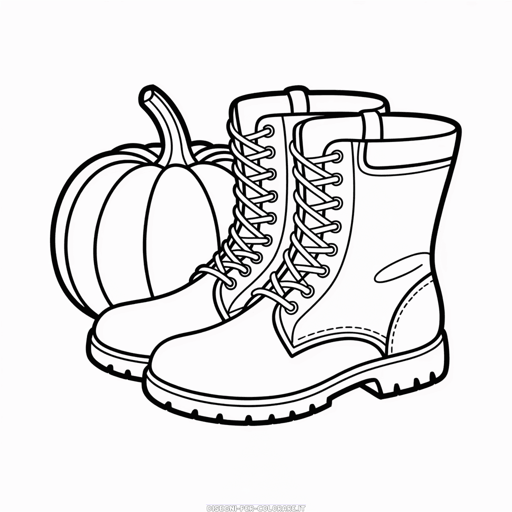 Disegno di Abbigliamento Autunnale da Colorare