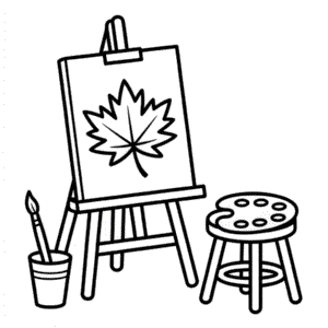 Disegno di Arte Autunnale da Colorare