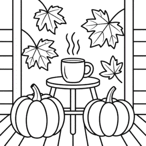 Disegno di Autunno Adulto da Colorare