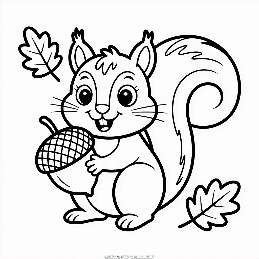 Disegno di Autunno Animale da Colorare