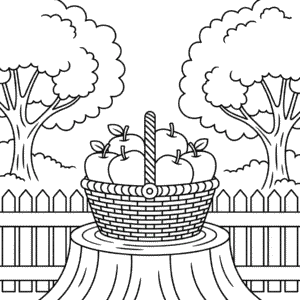 Disegno di Autunno Difficile da Colorare