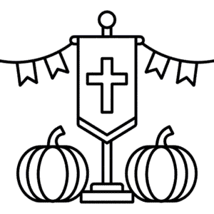 Disegno di Festival Cristiano d'Autunno da Colorare