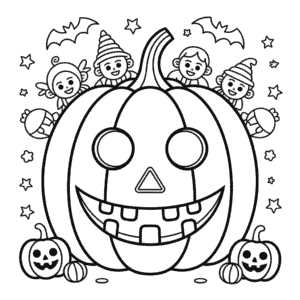 Disegno di Grande Halloween da Colorare
