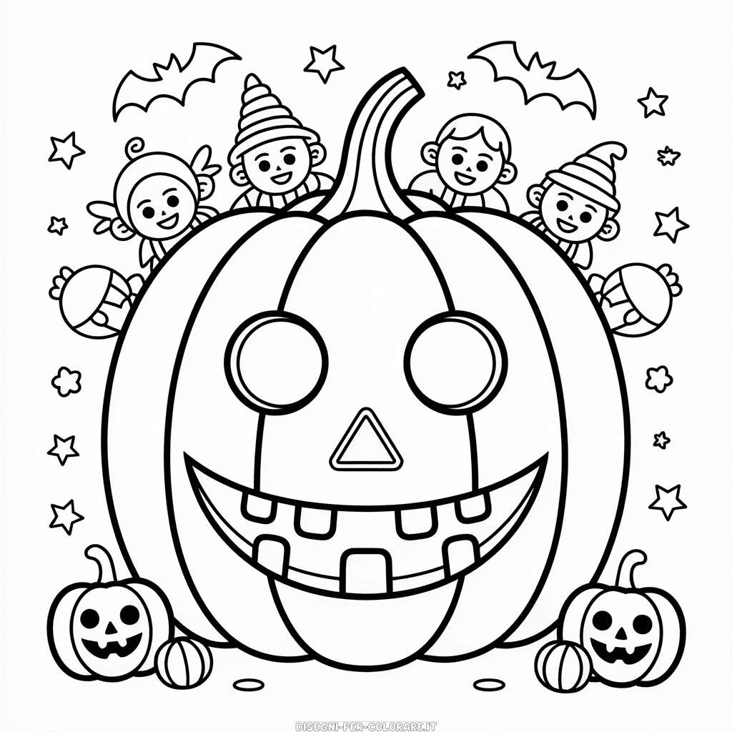 Disegno di Grande Halloween da Colorare