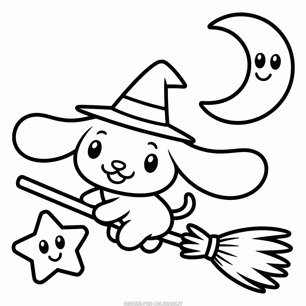Disegno di Halloween Cinnamoroll da Colorare
