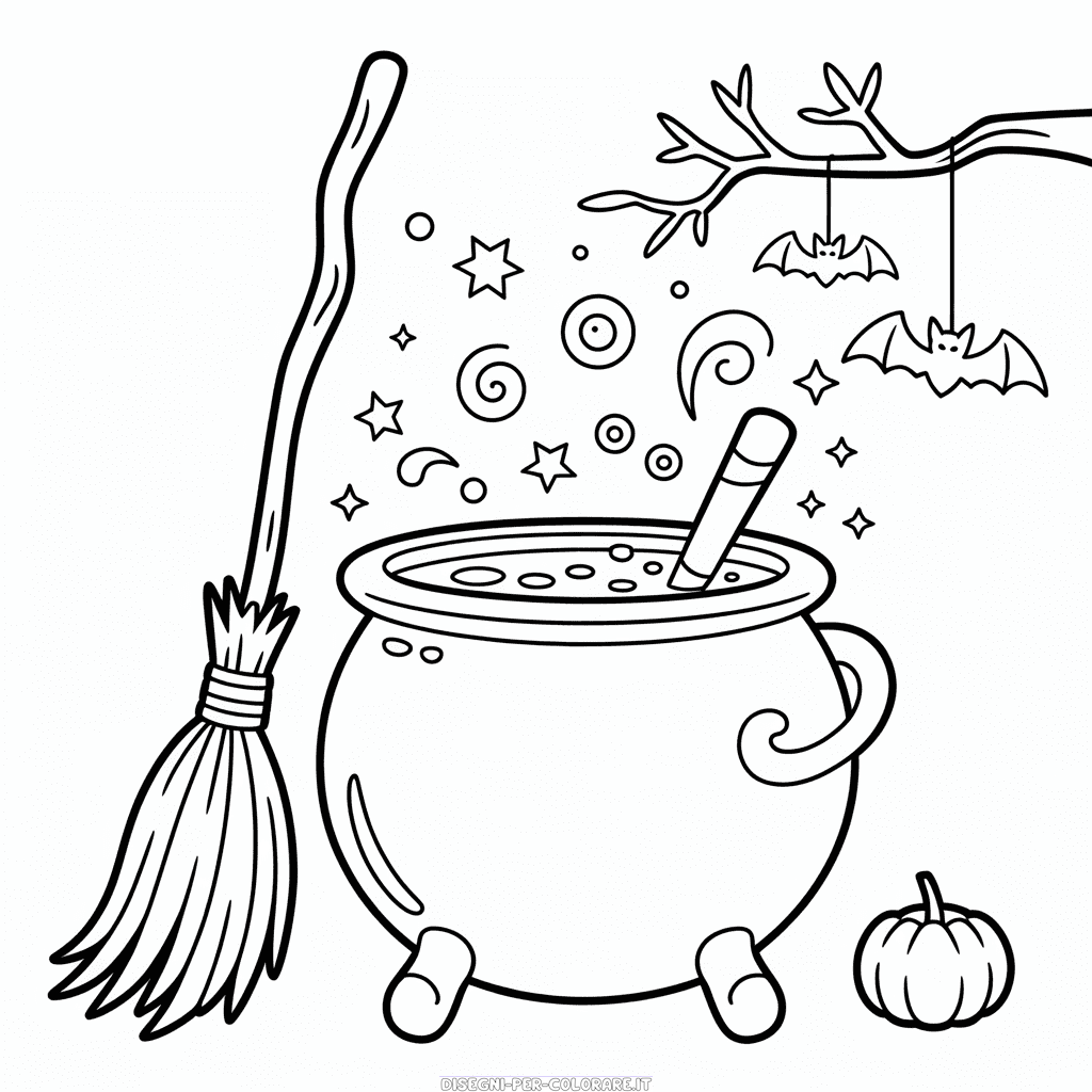 Disegno di Halloween Difficile per Adulti da Colorare