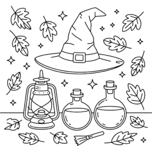 Disegno di Halloween Estetico da Colorare