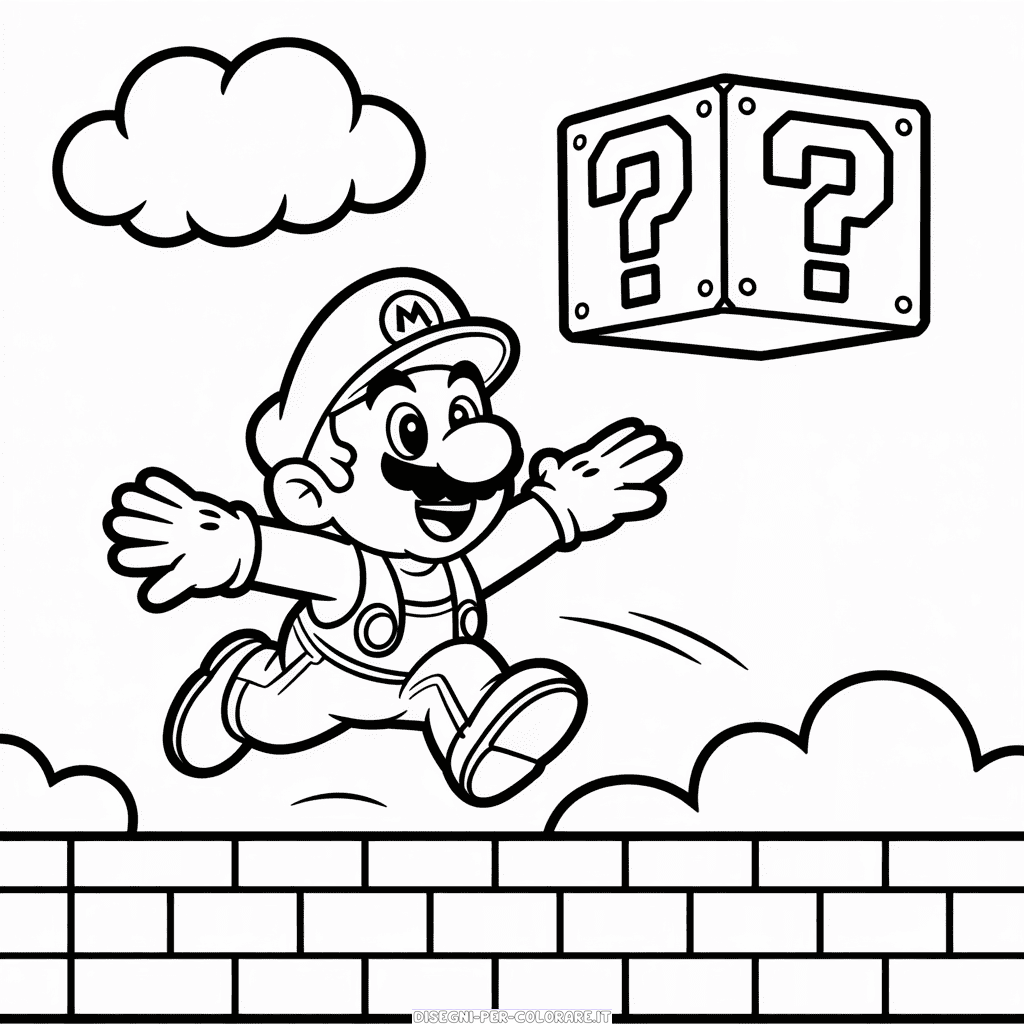Disegno di Mario Classico da Colorare