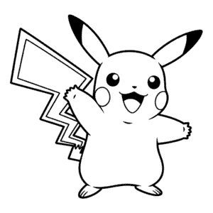 Disegno di Pikachu da Colorare