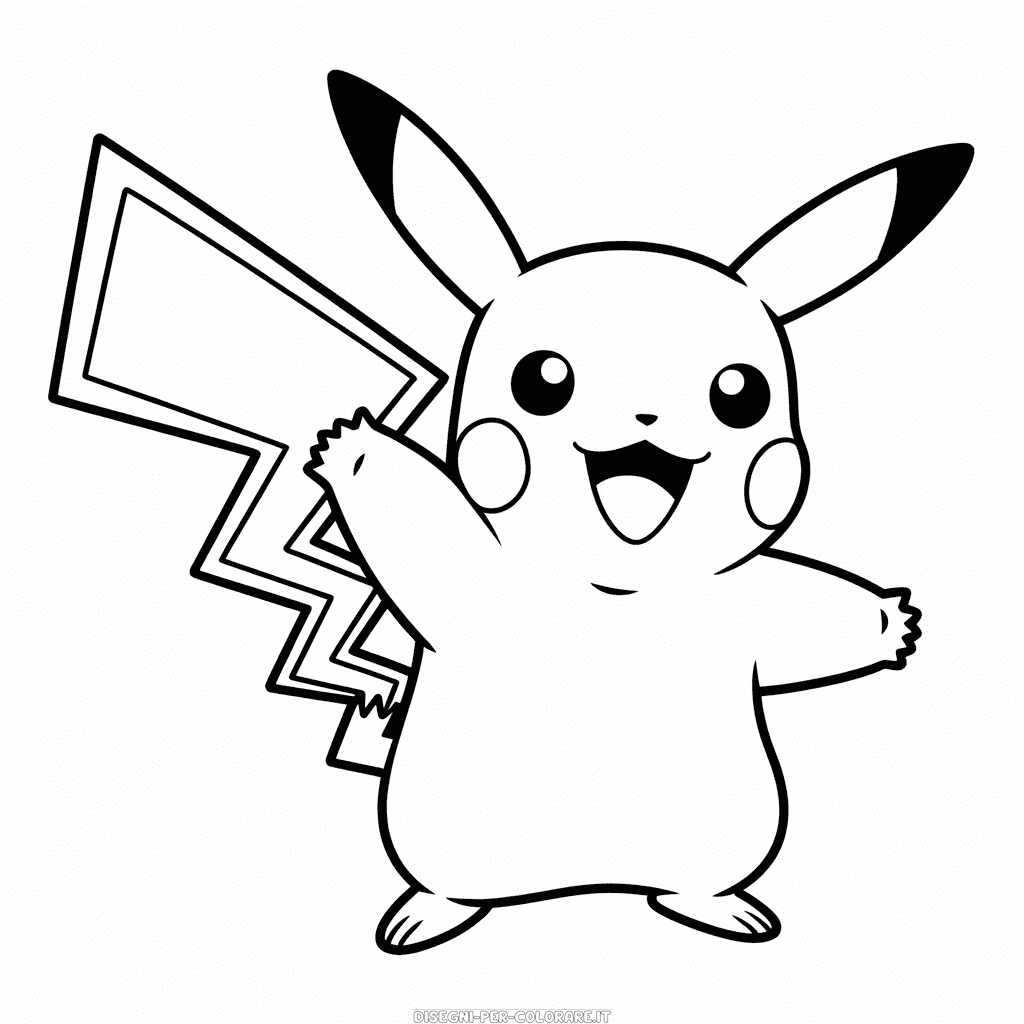 Disegno di Pikachu da Colorare
