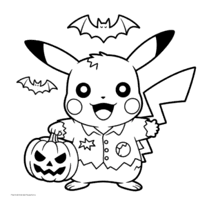Disegno di Pikachu Zombie da Colorare