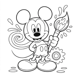 Disegno di Topolino Epico da Colorare
